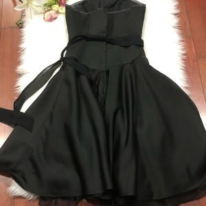Morí Lee  Bridesmaid Gardner black sheer layers